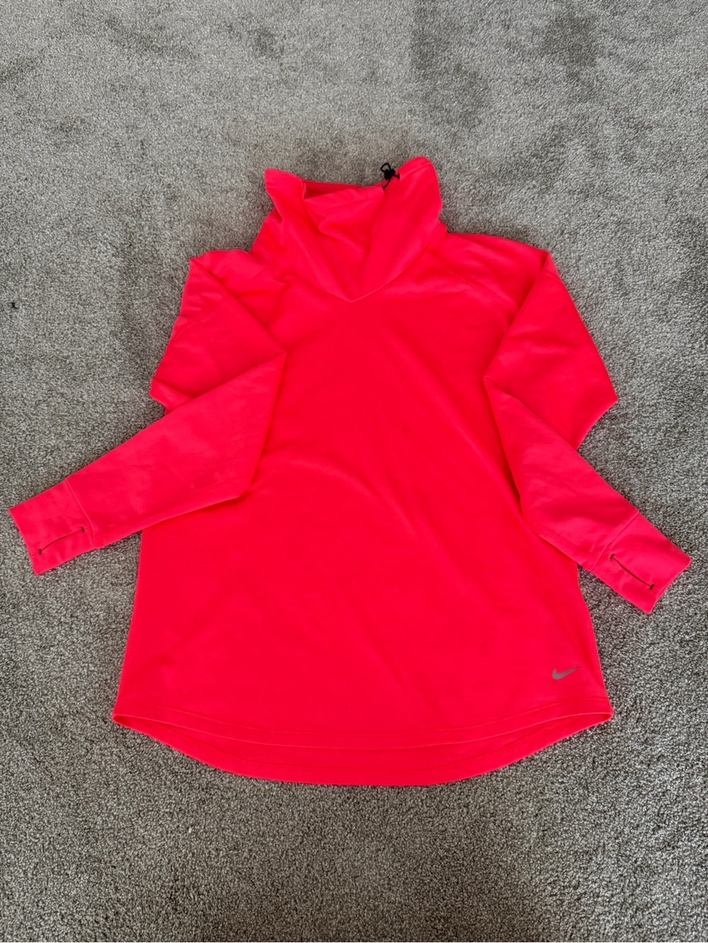 Nike Women’s Neon Pink Funnel Neck Running Pullover - S